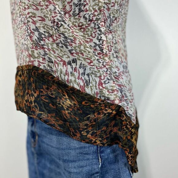 American Rag Sheer Tank Top Sz Small Women’s Multicolor - Picture 5 of 5